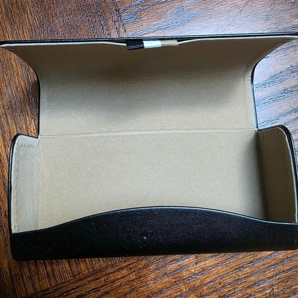 Hugo Boss Sunglasses Case Unisex OS Black Excellent Hard Shell Debossed Logo
